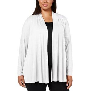 ❤️ 🆕 NEW CHOICE White Open Front Lightweigt Cardigan Size S